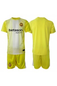 Inter Milan Doelman Babytruitje Uit tenue Kind 2025-26 Korte Mouw (+ Korte broeken)